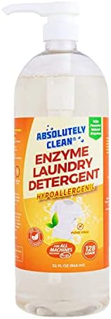 Amazing Natural Based Laundry Detergent Liquid (128 Loads) - Powerful Natural Enzymes - USA Made (32oz Bottle)