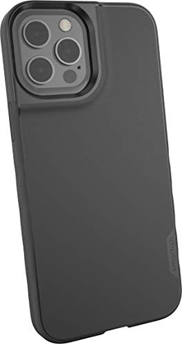 Smartish iPhone 12 Pro Max Slim Case - Gripmunk [Lightweight + Protective] Thin Cover (Silk) - Black Tie Affair