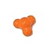 West Paw Zogoflex Tux Treat Dispensing Dog Chew Toy – Interactive Chewing Toy for Dogs – Dog Enrichment Toy – Dog Games for Aggressive Chewers, Fetch, Catch – Holds Kibble, Treats, Large 5", Tangerine