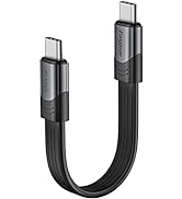 Fasgear Short USB 4 Cable 6-inch/15cm 100W 40Gbps USB C to USB C Cable with 5K@60Hz Video Output ...