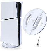 Auarte 2023 Vertical Stand for PS5 Slim Console Disc and Digital with Screw, Base Stand Replaceme...