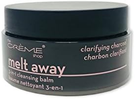 The Crème Shop Melt Away 3-in-1 Cleansing Balm, Clarifying Charcoal Cleanser, Korean Skincare Cleanser Removes Makeup and Moisturizes Skin, Charcoal Face Cleanser - 3.21 oz