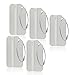 Aluminum Luggage Tags, Luggage Tag Holders for Travel Luggage Baggage Identifier by Ovener (5Pack Silver)