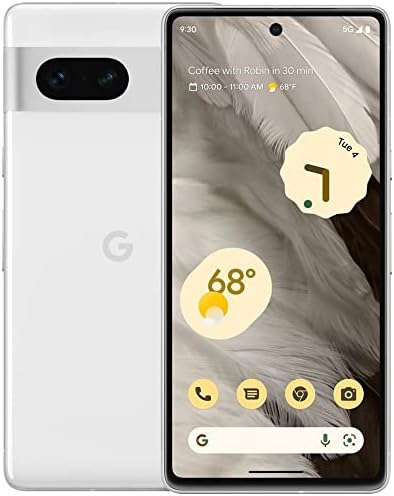 Google Pixel 7 5G, US Version, 256GB, Snow - Unlocked (Renewed)