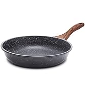 SENSARTE Nonstick Frying Pan Skillet, Swiss Granite Coating Omelette Pan, Healthy Stone Cookware ...