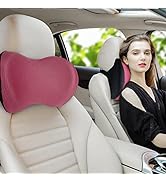 Super Great Car Headrest Pillow, Car Pillow for Neck Pain Relief with Adjustable Strap, 100% Memo...