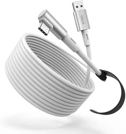 KIWI design 16FT Link Cable Compatible with Quest 3 Accessories, and Quest 2/Pro/Pico 4, USB3.0 Link Cable with 5Gbps Super Speed