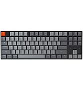 Keychron K8 Hot-swappable Wireless Bluetooth/Wired USB Mechanical Keyboard with Gateron G Pro Bro...