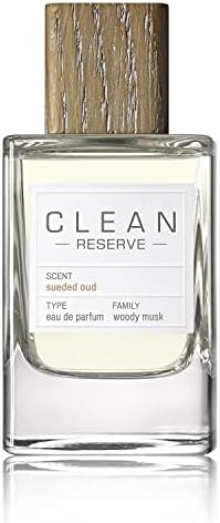 CLEAN RESERVE Sueded Oud Eau de Parfum | Eco-Conscious & Sustainable Spray Fragrance | Vegan, Phthalate-Free, & Paraben-Free | 3.4 Fl Oz/100mL