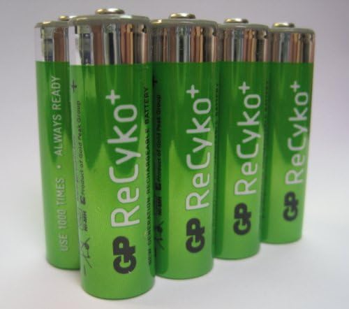 GP Recyko NiMH Pre-Charged Rechargable 1.2v, 2100mAh, AA Batteries 8-Pack