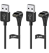 2Pack Charger Cable for Garmin Watch, 3.3Ft USB Charging Cord Data Transfer for Garmin Fenix 7|7S...