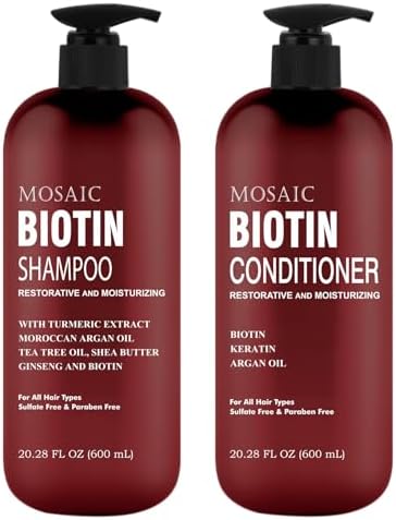 Biotin Shampoo and Conditioner Set for Thinning Hair, and Regrowth- Ultimate Hair Care for Men & Women- Anti Hair Loss Treatment- Best Hair Thickening Shampoo- Volumizing Shampoo for Hair Growth
