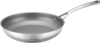 Cuisinart 9522-24NS Forever Stainless Collection Nonstick Skillet, 10 Inch, Stainless Steel