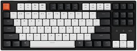 Keychron C1 87 Key Hot-swappable Wired Mechanical Keyboard, USB Type-C Cable, Double-Shot ABS Keycaps TKL Mechanical Gaming Keyboard, White Backlit Gateron G Pro Brown Switch for Mac Windows