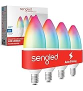 Sengled Smart Light Bulbs, E12 Smart Bulb, S1 Auto Pairing with Alexa Devices, Candelabra Light B...