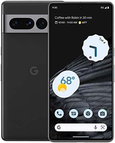 Google Pixel 7 Pro 5G, US Version, 256GB, Obsidian - Unlocked (Renewed)