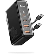 USB C Charger, Baseus 100W 4-Port GaN II Charging Station, Fast USB C Charger Block for iPhone 12...