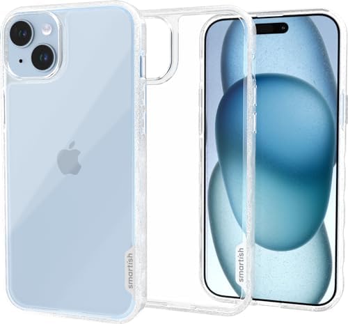 Smartish® iPhone 15 Plus Slim Case - Gripmunk - [Lightweight + Protective] Thin Grip Magnetic Cover with Drop Protection for iPhone 15 Plus - Clearly Clear