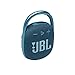 JBL Clip 4 - Portable Mini Bluetooth Speaker, big audio and punchy bass, integrated carabiner, IP67 waterproof and dustproof, 10 hours of playtime, speaker for home, outdoor and travel (Blue)