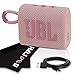 JBL Go 3 Portable Bluetooth Wireless Speaker, IP67 Waterproof and Dustproof Built-in Battery - Pink - Boomph's Comprehensive Ultimate Performance Cloth Solution for Your On-the-Go Sound Experience