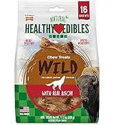 Nylabone Healthy Edibles WILD Natural Long Lasting Bison Flavor Dog Chew Treats Wild Bone Small/R...