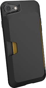 Smartish iPhone SE Wallet Case - Wallet Slayer Vol 1 [Slim + Protective + Grip] Credit Card Holder for Apple iPhone SE &amp; iPhone 7/8 - Black Tie Affair