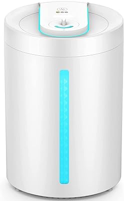 Humidifiers, 2-in-1 Top Fill Humidifier for Bedroom Large Room Baby Home, 4L/1.1Gal Cool Mist Humidifier, Auto Shut Off, Night Light