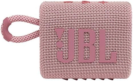 JBL Go 3: Portable Speaker with Bluetooth, Built-in Battery, Waterproof and Dustproof Feature - Pink