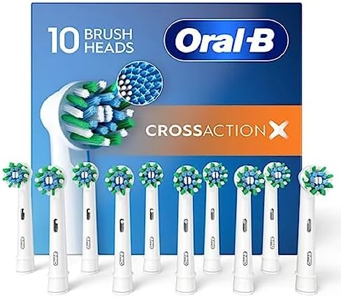 Oral-B CrossAction Electric Toothbrush Replacement Brush Heads, 10 Count