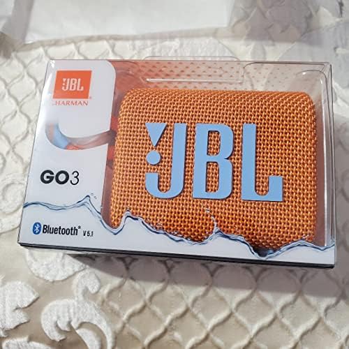 JBL Go 3: Portable Speaker with Bluetooth, Built-in Battery, Waterproof and Dustproof Feature - Orange