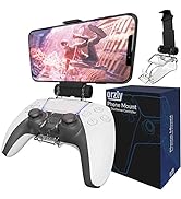 Orzly PS5 Controller Mobile Gaming Clip, DualSense Controller Phone Mount Adjustable Phone Holder...
