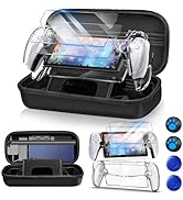 12 in 1 Accessories Set for Playstation Portal, Hard Carrying Case for PS Portal with Clear Skin ...