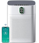 MORENTO Smart Air Purifier for home Large Rooms up to 1076 ft², Wi-Fi and Alexa compatible, PM2.5...