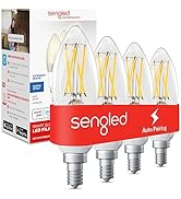 Sengled Smart Light Bulb, E12 Smart Bulb, S1 Auto Pairing with Alexa Devices, Candelabra Light Bu...