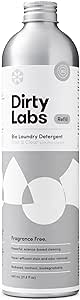 Dirty Labs | Scent Free | Bio Enzyme Liquid Laundry Detergent | 80 Loads (21.6 fl oz) | Hyper-Concentrated | High Efficiency &amp; Standard Machine Washing | Nontoxic, Biodegradable | Stain &amp; Odor Removal