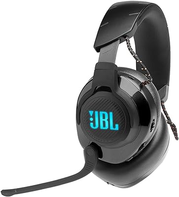 JBL Quantum 610 Wireless 2.4GHz Headset: 40h Battery, 50mm Drivers, PC Gaming and Console Compatible, Black, Medium