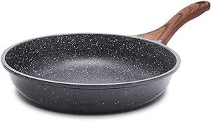 SENSARTE Nonstick Frying Pan Skillet, Swiss Granite Coating Omelette Pan, Healthy Stone Cookware Chef&#39;s Pan, PFOA Free (8/9.5/10/11/12.5 Inch) (9.5 Inch)