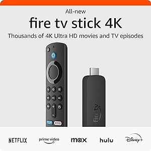 Amazon Fire TV Stick 4K streaming device, more than 1.5 million movies and TV episodes, supports Wi-Fi 6, watch free &amp; live TV