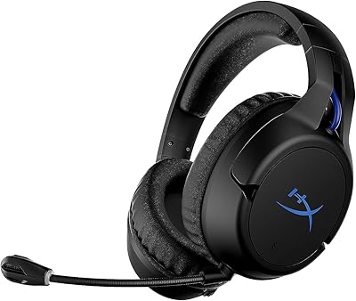 HyperX Cloud Flight – Wireless Gaming Headset for PS5 and PS4, Up to 30-hour battery, Memory foam ear cushions and premium leatherette, Noise-Cancelling Microphone with LED Mic Mute