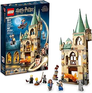 LEGO Harry Potter Hogwarts: Room of Requirement Building Set 76413 Castle Building Toy from Harry Potter Movie Featuring Harry, Hermione and Ron Mini Figures, Wands, Fire Serpent, and Deathly Hallows