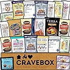 CRAVEBOX Gourmet Value Snack Box Care Package Specialty Private Label Healthy Variety Men Women Adults Candy Food Cookies Mix College Student Sampler Office Spring Final Exams