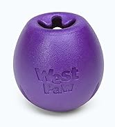 West Paw Zogoflex Rumbl Treat-Dispensing Dog Toy – Interactive Slow-Feeder Chew Toys for Dogs – D...