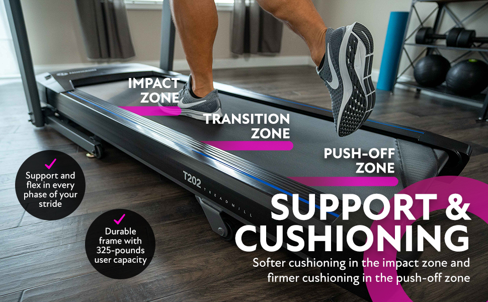 Support & Cushioning - Support and flex in every phase of your stride. Durable frame cushioning
