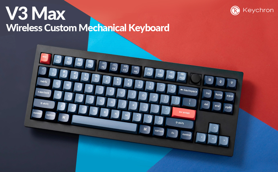 Keychron V3 Max QMK/VIA Wireless Custom Mechanical Keyboard