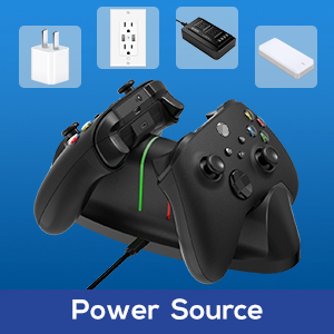 controller charger for Xbox Series X|S with 2 rechargeable 1100mAh battery pack