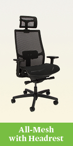 HON Ignition 2.0 All-Mesh Ergonomic Office Chair with Headrest