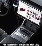 Fasgear USB Hub Docking Station 4-Ports Compatible for Tesla Model 3 Highland 2024 Car Interior A...