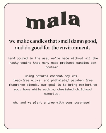 Mala Candles That Smell Good and Do Good