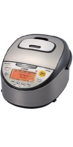 Tiger Corporation JKT-S10U K 5.5-Cup Induction Heating Rice Cooker and Warmer, Black