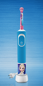 Oral-B Kids Electric Toothbrush built-in timer & compatible with variety Oral-B brush heads